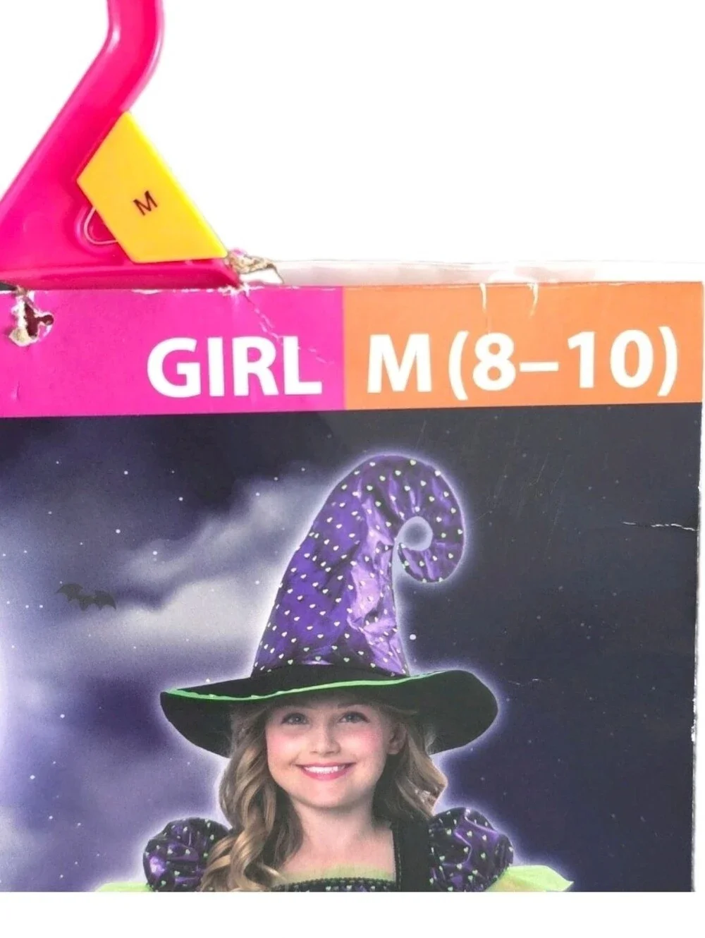 Goodmark Costume Girls Size 8-10 Witch Halloween Dress Hat Pretty Potion Medium